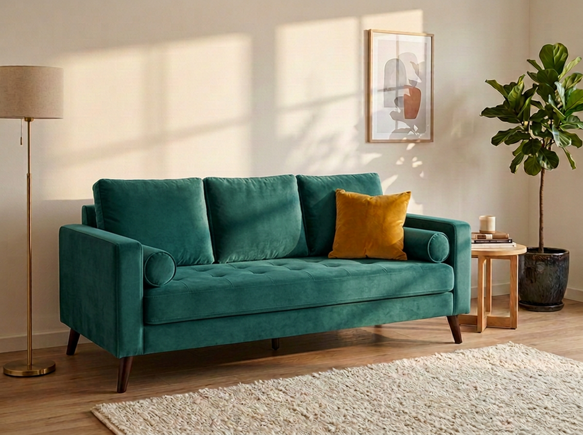 Sofa EMI 3 plazas - Verde esmeralda