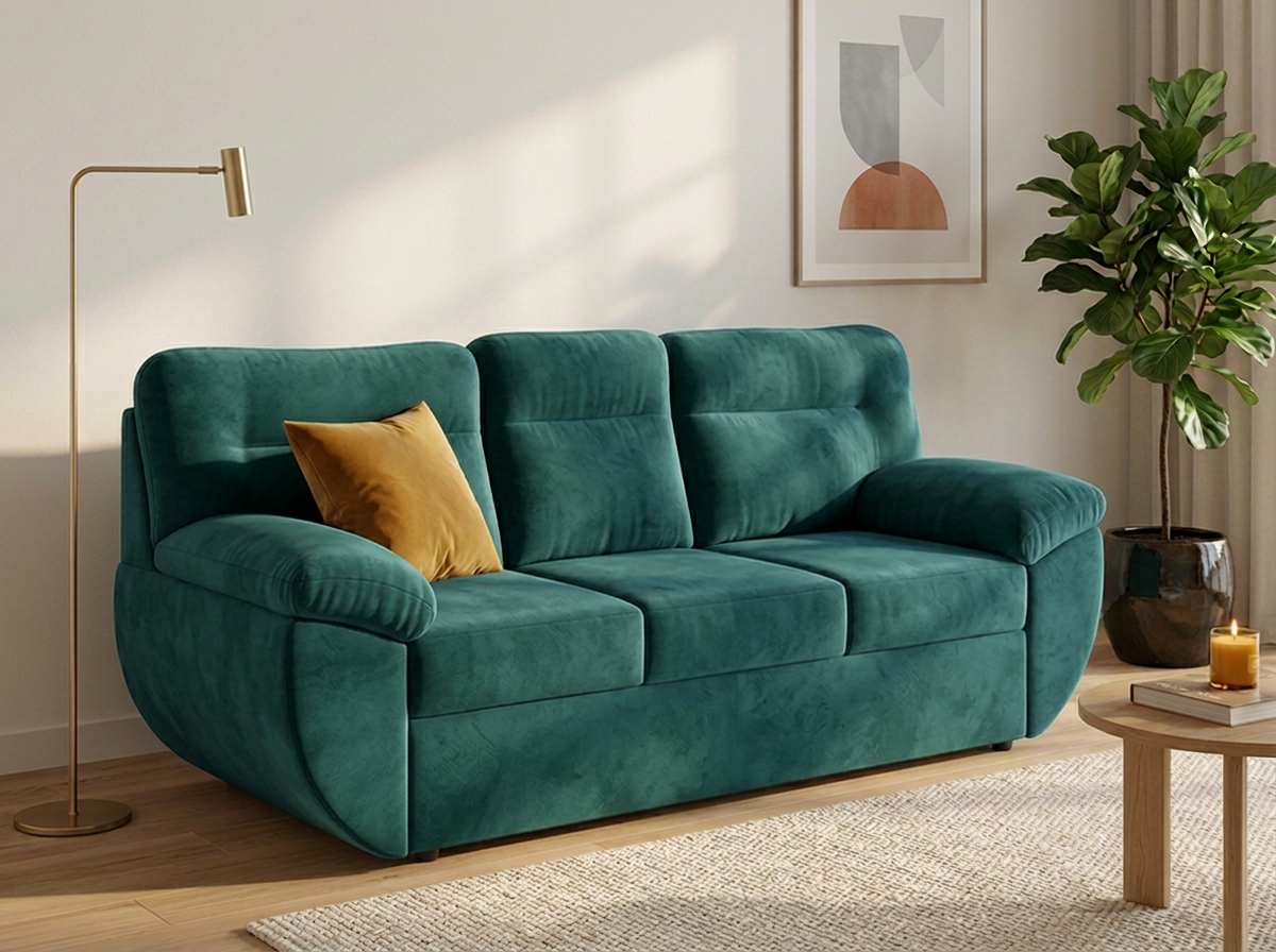 Sofa España 3 plazas - Verde esmeralda