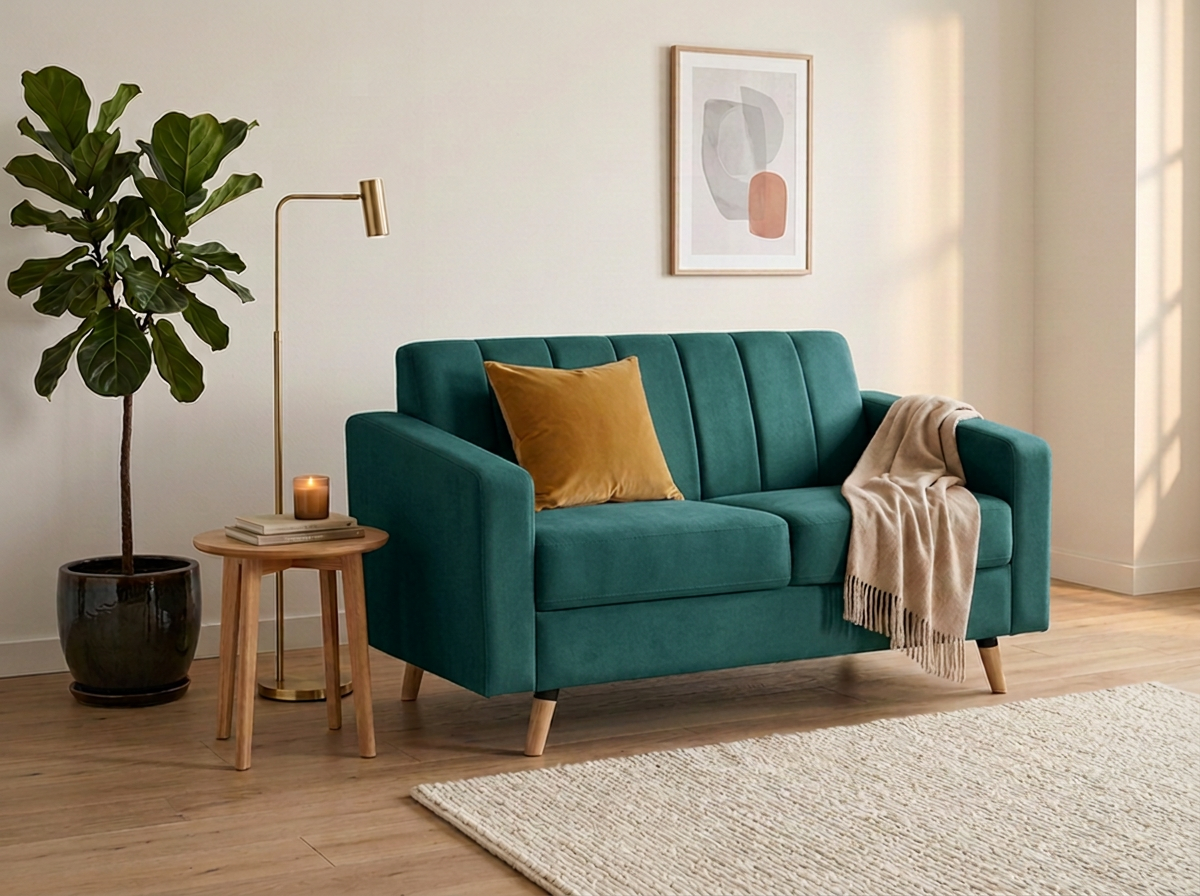 Sofa Naty 2 plazas - Verde esmeralda