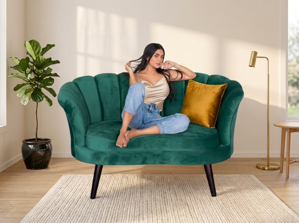 Sofa Kari - Verde esmeralda