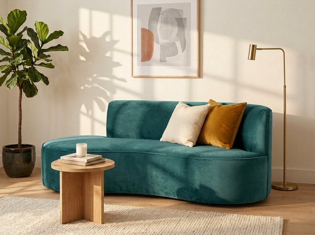Sofa Zoé - Verde esmeralda