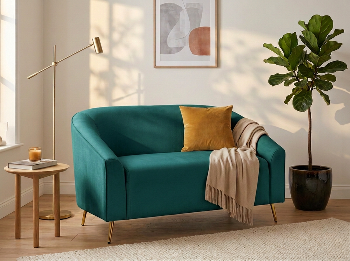 Sofa Studio 2 plazas - Verde esmeralda